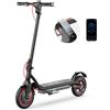 AgileRide Monopattino Elettrico AS-S1 8.5 Pollici Nero EU 650W 36V10.5Ah Autonomia 27-37km Doppia Sospensione Luci Laterali Ambientali APP 4 Velocità eScooter