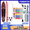 funwater Tavola SUP gonfiabile FUNWATER per adulti con accessori: pagaia, pinna, pompa, 350x84x15cm, doppio strato, spessa, capacità di carico massima. 190 kg
