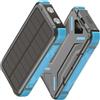 Kynley Power Bank Solare 20000mAh, Ricarica Rapida 22,5W, Batteria Esterna con Torcia LED, Pannello Solare, USB-A e Type-C, Resistente per Campeggio e Viaggi