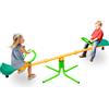 NONE Altalena Doppia per Bambini 180,34 cm, Giallo e Verde Bicolore, Attrezzatura da Gioco per Esterni, Design Antiscivolo, Perfetta per Giardino, Cortile e Parco Giochi Scolastico