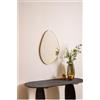 NONE Specchio Organico Roman Doré 60x40 cm con Cornice Dorata - Specchio Decorativo Moderno Asimmetrico