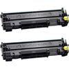 NONE 2 Toner compatibili HP W1420A / 142A - CON CHIP - Cartuccia toner per HP M109, M110, M112 - MFP M139, M140, M141, M142 **** NON UTILIZZARE SU HP+ O TERMINATI IN E****