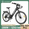 SAMEBIKE RS-A01Pro【E-Bike】Bicicletta Elettrica con Motore 500W, Batteria 36V15AH, Freni a Disco Meccanici, Pneumatici da 26 Pollici, per Pendolarismo Urbano