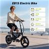 iScooter La bicicletta elettrica iScooter EB1S presenta una batteria da 250W, 36V 12Ah, tre velocità, una velocità massima di 35 km/h, pneumatici da 14 pollici e può essere controllata tramite un'app.