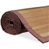 NONE Tappeto Antiscivolo in Bambù per Bagno, Ingresso o Cucina, MIGLIORATO, Stile Naturale, Tappeto Arrotolabile per Corridoio, Sauna o Balcone, Varie Dimensioni