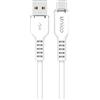 NONE Cavo USB-A a USB-C UNICO CB1676, Ricarica Rapida 5A, 1M, Silicone Liquido OD4.5, Completamente Compatibile, Bianco, RoHS