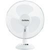JOCCA Ventilatore da tavolo da 40 cm con 3 velocità regolabili, bianco