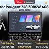 Junsun 13.1″ QLED Wireless CarPlay Android Auto Autoradio per Peugeot 408 308 SW 2012-2020 Sistemi intelligenti DSP SWC RDS GPS