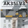 Ajazz Tastiera Meccanica da Gaming AJZZ AK35I V3 MAX con Schermo, Bluetooth Wireless 2.4G Cablata, RGB Hot-swappable, 104 Tasti
