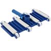 cofan Pulitore Flessibile per Piscine con 8 Ruote | Dimensioni 33 x 18 cm | Realizzato in Polietilene ad Alta Flessibilità | Connessione per Tubo Ø 3,8 cm | Sistema di Fissaggio con Clip Ø 2,8 cm