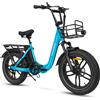 SAMEBIKE Bicicletta elettrica pieghevole Samebike C05 Pro per adulti, mountain bike con batteria rimovibile da 36V 13Ah, e-bike con pneumatici fat da 20" x 4.0