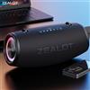 ZEALOT Altoparlante Bluetooth portatile Zealot-S87, potente suono stereo da 80W, subwoofer, cassa acustica impermeabile per esterni.