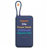 Xiaomi Power Bank 33W 20000mAh con Cavo Integrato - Blu, 20000 mAh, ricarica rapida da 33W, cavo integrato, adatto per l'uso in aereo