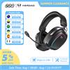 QCY Cuffie da Gaming Wireless QCY BH26H5GMA con Audio Spaziale THX+7.1.4, RGB Tri-modalità, 3 Microfoni ENC, Cuffie Over-Ear per PC/PS5