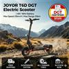 JOYOR Monopattino Elettrico Omologato DGT JOYOR T6D per Adulti, Omologato per Strade Pubbliche Spagnole, Motore Potente da 600W, Batteria Grande da 48V 18AH, Autonomia Massima 55KM, Sblocco Senza Chiave