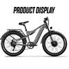 Shengmilo Bicicletta elettrica Shengmilo S600, doppi motori da 2000W, batteria rimovibile Samsung da 48V 17.5AH, velocità massima 45KM/H, pneumatici fat da 26 pollici, bicicletta elettrica da uomo.
