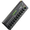 LiNKFOR Mixer Audio a 10 Canali Controllo Volume Indipendente Mixer Audio Piccolo a 10 Canali con Commutazione Stereo/Mono con Adattatore da 3,5 mm a 6,35 mm per Piccoli Club Bar Microfono Chitarra