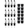 SODIAL Set di 12 Versatori per Bottiglie di Liquore con Adattatori per Collo da 253315