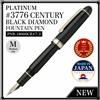 Platino Penna stilografica Platinum #3776 Century Black Diamond PNB-18000CR#7-3 M nuova
