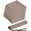 Knirps Ombrello tascabile Ultra US.050 Slim Manual, ultra leggero e piatto, resistente alle tempeste, beige., 90 cm, Super mini ombrello tascabile con aprimano