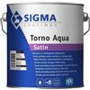 Sigma Smalto all'Acqua Satinato per Interni ed Esterni - Sigma Torno Aqua Satin Bianco 2,5 LT