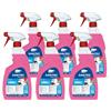 SANITEC igiene sicura Sanitec, Sanialc, Detergente Universale, Profumato, a Base Alcolica per Pulire e Sgrassare Senza Risciacquare e Senza Lasciare Aloni, Asciuga Velocemente, 100% Made in Italy, 6 Flaconi 750 ml
