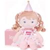 LeyaDoll - Bambola di pezza morbida per neonate (40,6 cm), prima bambola di straccio per bambina di 1 anno, regalo di compleanno, regalo di Natale in peluche per bambini piccoli e neonatiPrincess-Wish