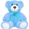 Yeqivo Orsi di peluche Animali imbalsamati Giocattoli di peluche Regalo per Bambino Fidanzata 13.5 Pollici per Natale San Valentino Compleanno Matrimonio Festa (Blu,1 Pcs)