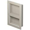 LUX ELEMENTS Doccia a parete pronta da piastrellare, 55,9 x 40,6 cm, doccia prefabbricata in schiuma rigida, spazio per riporre in doccia e bagno