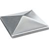 IBFM 398100 - Tappo zincato per pali in legno, 100 x 100 mm, in acciaio zincato