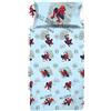 hermet Spiderman/Completo Lenzuolo Singolo / 1 Piazza / 100% Cotone/Marvel/Disney/Prodotto Ufficiale