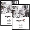 Hampton Frames Cornice Poster A3 Nero, plastica rivestita in lamina, plexi non vetro, per foto 29,7x42 cm, montaggio orizzontale o verticale, clip girevoli