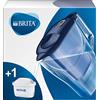 Brita Aluna Caraffa con Filtro Acqua, Imbuto e caraffa - SMMA, Coperchio - ABS, 25 x 8,5 x 25 cm, Blau, 25.0 x 8.5 x 25.0 cm