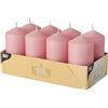 Papstar Pappstar - Candele rosa antico, 50 x 100 mm (8 pezzi)