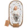 Totsy Baby Nido per Lettino e Culla Neonato 65x120cm - Riduttore avvolgente in Cotone Nido d'Ape - Baby Nest morbido traspirante accogliente per Carrozzina Cameretta Viaggio Marrone Di Cervo
