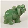 SquarezhenBo Ornamento elefante verde, statua di elefante, pietra di giada artigianale pietra verde naturale pietra di giada decorazione giocattoli in sculture a mano accenti di arredamento per la