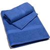 Caleffi Minorca Asciugamano con Ospite, Cotone, Blu, Standard, 01812