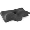 Straame Cuscino cervicale ortopedico in memory foam per alleviare il dolore, cuscino di supporto cervicale sagomato per chi dorme sul fianco, sulla schiena e sullo stomaco, design ergonomico a