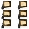 toobettp 6PCS Faretto LED 10W, 1000LM 3000K Faretti LED da Esterno Per Giardino | Bianco Caldo, Fascio 120°, Durata 50000h, IP66 Resistente Pioggia/Neve, Fari LED da Esterno Per Garage Parcheggio Cortile