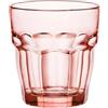 Bormioli Rocco Rockbar Rocks Set 6 Bicchieri in Vetro, 27 cl, Rosa Pesca