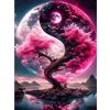 RICUVED 5D DIY Albero Diamond Painting Kit Completo, Paesaggio Quadro Diamant Painting,Animato Pittura Diamante Strass Ricamo a Punto Croce Painting per Decorazioni Casa 30X40cm
