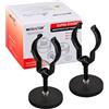 MUTUACTOR Staffe magnetiche per tende, 4 pezzi, antiscivolo, magnetiche, resistenti, senza foratura, flessibili, per appendere aste romane da 2,5 cm, lampade a sciabola leggera
