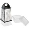 Westmark Grattugia a torre con contenitore, 4 lame diverse, altezza: 25 cm, acciaio inox/plastica, argento/nero, 11882260