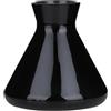 TUPANDY Diffusore in vetro vuoto da 220 ml, ricaricabile, per aromaterapia, accessori per profumi, set di diffusori a bastoncini di ricambio per fai da te, colore: nero