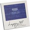 Shudehill Giftware Cornice per i 50 Anni con Scritta in Inglese Happy 50th Birthday, Idea Regalo (cod. 72250)