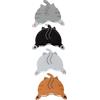 Pearhead Set di 4 magneti da cucina a tema gatto, per frigorifero, per amanti dei gatti, decorazione per la casa, regalo divertente, accessori per armadietti scolastici