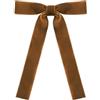 KHIronHive Fiocchi di velluto per albero di Natale con nastri decorativi dorati, confezione da 36, eleganti accessori festivi per ghirlande, confezioni regalo e decorazioni per la casa (Deep Curry)