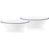 Corelle Style Chip Resistant 1qt (0,95 L) Ciotola con bordo blu, confezione da 2