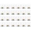 NUPTIO Portacandele Vetro Porta Tealight: Set di 24 in Vetro Trasparente