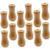 CAXUSD Cordoncini in legno per tende e cordoncini - 12 pezzi - ideali per tende a pacchetto per tende a pacchetto artigianato con coulisse nappe di ricambio di qualità per tende